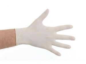 Gepoederde latex handschoenen maat S