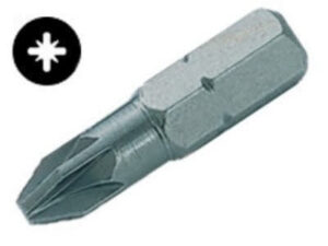 Kruiskopbit pozidriv nr. 1 x 25 mm.