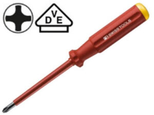 Geïsoleerde schroevendraaier, kruiskop nr. 0 x 60 mm.